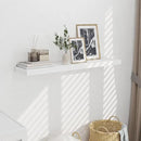 Fun Memories 10 Inch Deep Shelves, Floating Shelves for Wall 48 Inches Long, Wood Floating Shelves for Wall, Large Storage Shelves Wall Mount for Living Room Bedroom, White, Set of 1 by CozyNest Decor