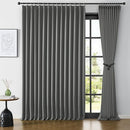 KEQIAOSUOCAI Wide Width Window Curtains 100 x 84 Inches Long, Vertical Accordion Style Pinch Pleat with Hooks Pleated Room Divider for Traverse Rod 100 x 84-2 Panels, Grey by TinyTreasures Baby Boutique