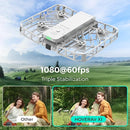 X1 Drone with Camera, Self-Flying Camera Drone with Follow Me Mode, Foldable Mini Drone with HDR Video Capture, Palm Takeoff, Intelligent Flight Paths, Hands-Free Control White (Combo Plus) by TinyTreasures Baby Boutique
