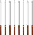 23.6 Inch Skewers for Kabobs 0.62 Inch Wide Kebab Skewer 8 Pack Reusable Metal Skewers for Grilling Long Kebab Stick Large Size Heavy Duty Kabob Sticks BBQ Skewer Set Stainless Steel. by GreenHaven Gardens
