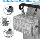 Accmor Stroller Organizer, Universal Stroller Organizer with Insulated Cup Holder Pocket, Dual Purpose Large Capacity Stroller Bag Caddy, Stroller Accessories Fits for Uppababy, Doona, Nuna Strollers by TinyTreasures Baby Boutique
