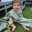 Peekaboo Nursing Cover Up for Breastfeeding - Breathable Knit - Soft Organic Cotton & Cashmere Breast Feeding Poncho for Women - Privacy Feature - Includes Mesh Laundry Bag (Sage) by TinyTreasures Baby Boutique