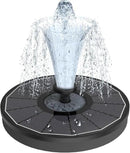 Solar Fountain Upgraded High Efficiency Glass Solar Panel, Solar Bird Bath Fountains with Flower No Battery,Solar Water Pump Fountain for Bird Bath Garden Small Ponds Outdoor Décor(Black) by GreenHaven Gardens