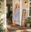 Yimobra Welcome Mat Outdoor Indoor, All-Season Waterproof Front Door Mat Outside Entrance, All-Weather Heavy Duty Non-Slip Doormat, Low Profile Porch Patio Entrance Mats, 36x24, Coffee by CozyNest Decor