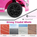 Costzon Ride on Car, 12V Licensed Ford Mustang Shelby GT500 Kids' Electric Vehicles w/Remote Control, USB Port, Radio, Music, Player, High Low Speed & Soft Start, Racing Kids Car for Toddlers (Pink) by TinyTreasures Baby Boutique