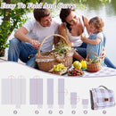 80"x60" Waterproof Sandproof Picnic Mat - Portable Foldable Outdoor Blanket for Beach, Park, Travel & Indoor Use - Lightweight Compact Design, Easy-Carry (Light Brown) by TinyTreasures Baby Boutique