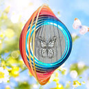 Wind Spinner Creates a Fluttering Butterfly 3D Animations Effect,Wind Spinners Ouddoor Butterfly Gift for Women/Grandma/Mom/Wife,12inch Mandala Wind Spinner Hanging Garden Yard Art Decor by GreenHaven Gardens