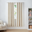 Amazon Basics Room Darkening Blackout Window Curtains 2 Panels with Grommets, for Living Room and Bedroom, 52 x 84 inches, Beige by TinyTreasures Baby Boutique