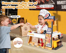 Kids Kitchen Food PlaySet - Simulated BBQ Fast Food Store Toy with Cash Register, Includes Color-Changing Food Sound and Light Effects, Suitable Birthday Gift for Boys and Girls Aged 3-5 by TinyTreasures Baby Boutique