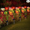 Solar Lights Outdoor,4 Packs Solar Garden Flower Lights with Anthurium Plant Lights,Garden Birthday Gifts for Women,Waterproof Solar Stakes Lights for Outside Yard Patio Lawn Decoration by GreenHaven Gardens
