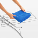 Brabantia Size C Ironing Board (49 x 18in) 7 Height Options, Adjustable Steam Iron Rest Holder & Linen Rack (Ecru) Non-Slip Feet, Anti-Collapse Child Locks by CozyNest Decor