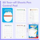 Pen Control & Tracing Activity Pad, 80 Tear-off Sheets Alphabet & Number Handwriting Practice Notepad for Kids, Letters A-Z/Numbers1-20/Patterns Tracing Workbook for Plane, Car Travel, Road Trip by TinyTreasures Baby Boutique