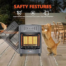 Propane Heater18000 BTU,Outdoor Heater with ODS Tip-over Protection, Propane Radiant Heater with Gas Regulator Hose for Patio,Garage,Camping Up to 450 Sq. Ft by CozyNest Decor