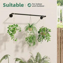 Plant Hanger Indoor Hanging Planters for Indoor Plants Hanging Plant Holder Black Metal Rod(Pot/Chain/Plant not Included by CozyNest Decor