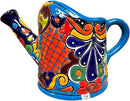 Talavera Watering Can Planter Large Flower Pot Large Mexican Pottery Folk Art Hand Painted Home Decor Garden Ceramic Handmade Multicolor 15" (Multi 3) by CozyNest Decor