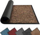 Mibao Front Door Mat, Dirt Trapper Welcome Mat for Outdoor Indoor, Non-Slip Waterproof Doormat, Durable Machine Washable Low Profile Entry Rug for Back Door Outside Patio Porch, 30" x 18", Brown by CozyNest Decor