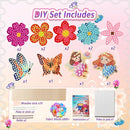 JRD&BS WINL Poke in Fun Art Kit for Kids Ages 3 up, Flower Bouquet Creative Decor Mess Free Art Set for Children Fun Activity Gifts for Boy and Girls 4-8 Year Old DIY Fabric Craft (Flower Bouquet) by TinyTreasures Baby Boutique