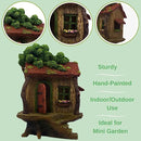 Fairy Garden House – Fairy House for Outside – 9” High with Door That Opens – Sturdy Fairy Garden Building – Lovely Miniature Garden Accessories Supplies by GreenHaven Gardens