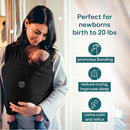 Koala Babycare Baby Carrier Wrap, Easy to Wear As a T-Shirt - Original Baby Carrier Newborn to Toddler - Sling One Size Fits All - Baby Wraps Carrier Up to 22lbs by TinyTreasures Baby Boutique