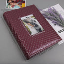 RECUTMS Photo Album 4x6 300 Photos 3 Per Pages Horizontal Photos Leather 300 Capacity Pockets Pictures Album Birthday Christmas Photo Albums Wedding Anniversary (Wine Red) by TinyTreasures Baby Boutique