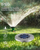 UFOND 8 Pack Solar Ground Lights, Outdoor Waterproof Solar Garden Lights Decor, Disk Solar Deck Lights, Landscape Lighting for Patio Pathway Yard,Outdoor Lights (Cold White) by GreenHaven Gardens