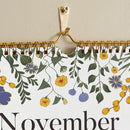 2025 Wall Calendar, Calendar 2025, Floral Design Wall Calendar with Thick Paper, 18 Months Runs From July 2025 - December 2026, 12" x 15", Twin-Wire Binding, Perfect for Planning (Flower) by TinyTreasures Baby Boutique