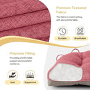 Non Slip Chair Cushions for Dining Chairs Set of 4 Kitchen Chair Cushions 18"x18"x3" Turfted Chair Pads Comfortable and Soft Seat Cushion with Ties (Pink) by CozyNest Decor