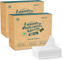 Poesie Laundry Detergent Sheet Fresh Linen Scent 320 Sheets Travel Laundry Kit No waste Portable Washing Sheets Detergent for Machine Wash & Hand Wash by CozyNest Decor