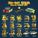 30-in-1 STEM Solar Robot Kit Toys, 243 Pieces Educational Building Science Experiment Kit for Kids Aged 8-12, Birthday Gifts Kids Aged 8 9 10 11 12 13 Years Old(Yellow) by TinyTreasures Baby Boutique