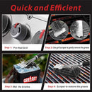 GRILLART Grill Brush and Scraper,18 Inch BBQ Grill Cleaning Brush Kit, Safe Wire Scrubber, Universal Fit BBQ Cleaner Accessories for All Grates by GreenHaven Gardens