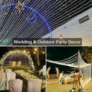 Christmas Lights Outdoor, 800LED 330FT Warm White String Lights, 8 Mode Plug in Waterproof Decor Twinkle Lights for Bedroom Xmas Thanksgiving Wedding Party Garden Yard Tree Decoration by GreenHaven Gardens