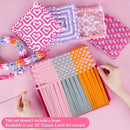 PREBOX 10’’ Potholder Weaving Loom Kit Refill Loops, DIY Crafts Supplies for Kids & Beginners, 224 Colorful Loops to Make 4 Large Pot Holders by TinyTreasures Baby Boutique