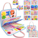 Exorany Busy Board Montessori Toys for Toddler Girl & Boy Birthday Gifts, Busy Book Learning Sensory Toys for Toddlers, Toddler Travel Toy Educational Activities Learn Fine Motor Skills by TinyTreasures Baby Boutique
