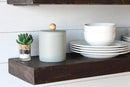 Urban Legacy Reclaimed Barn Joist Deep Floating Shelves | Deep Shelves with Low Profile Shelf Bracket with High Weight Capacity, Set of 2 (48" x 11" x 2.5", Rustic Brown) by CozyNest Decor