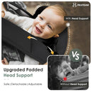 FRUITEAM Baby Carrier Newborn to Toddler, Safety-Certified Waist Stool with Hip Seat, Ergonomic 6-in-1 Baby Carrier with Head Support, Adjustable & Removable Baby Holder for All Seasons, Black by TinyTreasures Baby Boutique