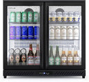 COTLIN 36" W Back Bar Cooler Beer Fridge Undercounter Refrigerator with LOW-E Glass Free Standing Beverage Refrigerator Adjustable Shelves for Soda Beer Wine, ETL NSF Approved by CozyNest Decor