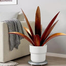DIY Metal Agave Plant Art Yard Tequila Art Sculpture, Tequila Rustic Garden Sculpture Statue Outdoor Decor,Agave Metal Plants for Yard, Garden Lawn Ornaments (9 Leaves -Yellow) by CozyNest Decor