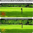 Solar Walkway Light, Dimmable Metal Solar Pathway Light Outdoor IP65 Waterproof, 3000K 500LM Solars Yard Lights for Yard Garden Patio Landscape Lawn by CozyNest Decor