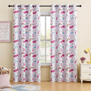 Unicorn Blackout Curtains for Girls' Bedroom - 2 Panels, Each W52×L84, 100% Blackout, Energy Efficient, Thermal Insulated, Noise Reducing, Pink Girls Curtains by TinyTreasures Baby Boutique