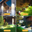 Fabrito 72 LEDs Solar Spot Lights Outdoor Waterproof, 3 Modes Landscape Spotlights, Dusk to Dawn Solar Powered Flood Wall Lights for Outside, Solar Garden Lights for Yard Porch 2 Pack (Cool White) by CozyNest Decor