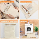4 Piece Small, Durable Organic Cotton Mesh Laundry Bag with Strong Zipper and Breathable Mesh, Delicate Laundry Bag for Underwear, Clothes, Pants and Socks by TinyTreasures Baby Boutique
