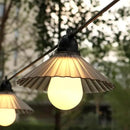 Outdoor LED String Lights 16.4 ft Waterproof Connectable Patio Lights with 10 Bulbs for Backyard Porch Garden Home Holiday Indoor Decoration (Warm White) by GreenHaven Gardens