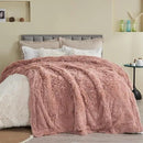 GONAAP Fuzzy Faux Fur Throw Blanket Queen Size Pink Super Soft Cozy Plush Fuzzy Shaggy Blanket for Couch Sofa Bed (Pink, Queen(90"x90")) by CozyNest Decor