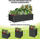Large Outdoor Planter Boxes Kit Set of 2,6x3x1ft Galvanized Raised Bed Planter with Open-Ended Base Design, Elevated for Outdoor Plants, Durable Raised Bed for Gardening,Green by CozyNest Decor