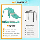 HOMEDEMO Beach Canopy UPF 50+, 6'×6', Easy Set up and Take Down Tent with Sand Pockets, Side Wall Shade Wind Waterproof for Kids, Family & Friends by TinyTreasures Baby Boutique