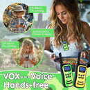 Qniglo Walkie Talkies for Kids Rechargeable 2 Pack,Camouflage Walky Talky for Children's Day Christmas Birthday Gifts Toys for Age 3-12 Boys Girls by TinyTreasures Baby Boutique
