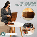 Public House Locking Wooden Keepsake Box, Customizable Design With Adjustable Tray. Large Wooden Box with Hinged Lid for Wedding and Memory Keepsakes by TinyTreasures Baby Boutique