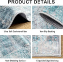 6x9 Area Rugs for Living Room - Washable Rug Modern Abstract Soft Large Neutral Non-Slip Carpet Indoor Floor Thin Carpets for Bedroom Dining Room Farmhouse Nursery Home Office Green by TinyTreasures Baby Boutique
