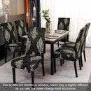 JQinHome Dining Chair Slipcover, High Stretch Removable Washable Chair Seat Protector Cover Set of 4,Chair Covers for Dining Room, Kitchen,Home Party,Wedding Ceremony(Luxe Black, 4PC) by CozyNest Decor