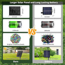 2 Pack Solar Christmas Lights Outdoor Waterproof, Total 400led 144ft Each 8 Modes Solar String Lights Solar Fairy Lights Decoration for Garden Yard Patio House Christmas Tree Xmas(Warm White) by GreenHaven Gardens